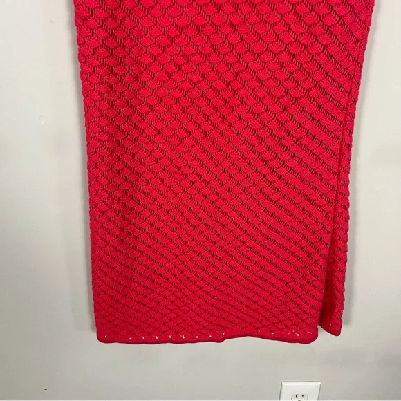 MESHKI GIULIANA KNIT MAXI SKIRT IN POMEGRANATE SIZE SMALL - Picture 10 of 13